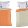 Estelia funda nórdica Bicolor Reversible 100% Algodón - Mango-Piedra