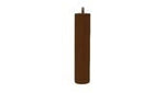 Juego 2 Patas de madera de nogal, altura 26 cm