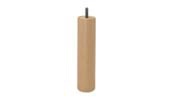 Juego 2 Patas de madera de haya natural, altura 26 cm
