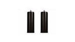 Juego 2 patas fijas Stonepik. Color negro Altura 14 cm.