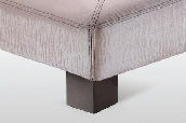 Juego 4 patas madera cuadrada wengué 7 cm + 4 patas centrales metálicas