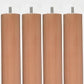 Juego 4 patas 30 cm madera color Abedul Kronos