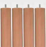 Juego 4 patas 30 cm madera color Abedul Kronos