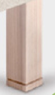 Juego 6 patas madera Cuadrada