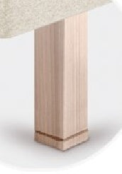 Juego 6 patas madera Cuadrada 25 cm. + 1 pata metálica central