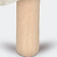 Juego 4 patas madera Cilíndrica 25 cm. + 1 pata metálica central