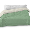 Estelia funda nórdica Bicolor Reversible (50/50) - Albahaca-Crema