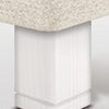 Juego 4 patas madera 15 cm. + 4 patas metálicas centrales - Blanca
