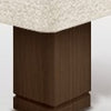 Juego 4 patas madera 15 cm. - Chocolate