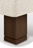 Juego 4 patas madera 15 cm. + 4 patas metálicas centrales