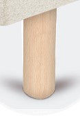Juego 4 patas madera 25 cm. + 1 pata metálica central