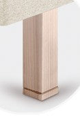 Juego 4 patas madera 25 cm.