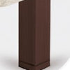 Juego 4 patas madera 25 cm. - Chocolate